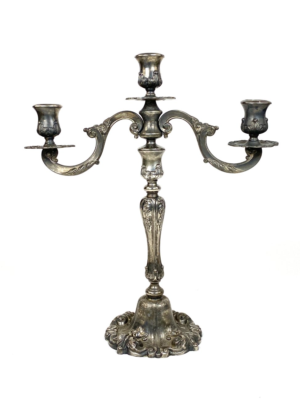 DR0273-zvakides-1 Metalinė trijų šakų žvakidė 16x40x46 cm