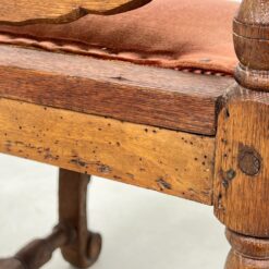 Senovinės drožinėtos ąžuolinės kėdės restauracijai 6 vnt. kompl. 54x51x107,5 cm, 45 cm