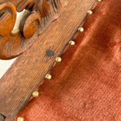 Senovinės drožinėtos ąžuolinės kėdės restauracijai 6 vnt. kompl. 54x51x107,5 cm, 45 cm