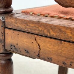 Senovinės drožinėtos ąžuolinės kėdės restauracijai 6 vnt. kompl. 54x51x107,5 cm, 45 cm