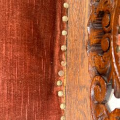 Senovinės drožinėtos ąžuolinės kėdės restauracijai 6 vnt. kompl. 54x51x107,5 cm, 45 cm