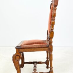 Senovinės drožinėtos ąžuolinės kėdės restauracijai 6 vnt. kompl. 54x51x107,5 cm, 45 cm