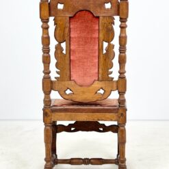 Senovinės drožinėtos ąžuolinės kėdės restauracijai 6 vnt. kompl. 54x51x107,5 cm, 45 cm