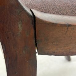 Raudonmedžio kėdės su eko oda 2 vnt. komplektas 52x44x89 cm, 47 cm