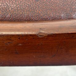 Raudonmedžio kėdės su eko oda 2 vnt. komplektas 52x44x89 cm, 47 cm