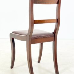 Raudonmedžio kėdės su eko oda 2 vnt. komplektas 52x44x89 cm, 47 cm