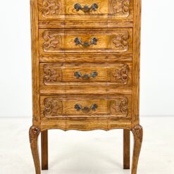 Ąžuolinė keturių stalčių spintelė 39×51,5×91,5 cm