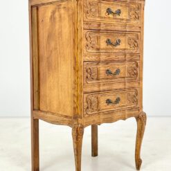 Ąžuolinė keturių stalčių spintelė 39×51,5×91,5 cm