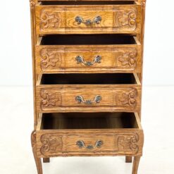 Ąžuolinė keturių stalčių spintelė 39×51,5×91,5 cm