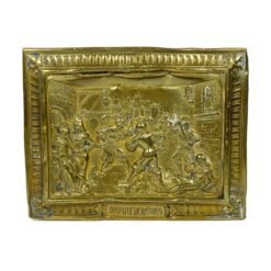 Pakabinamas žalvarinis bareljefas su kovos scena “Dispute de reîtres” 1,5×22,5×18 cm