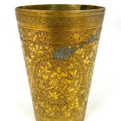 Žalvarinės indiškų motyvų stiklinės po 500 ml 2 vnt. komplektas 9x9x13 cm