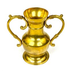 Žalvarinė amforos tipo vaza 7,5x15x14 cm