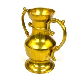 Žalvarinė amforos tipo vaza 7,5x15x14 cm