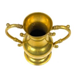 Žalvarinė amforos tipo vaza 7,5x15x14 cm