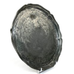 Dekoratyvinė alavinė lėkštė 24,5x24x2 cm