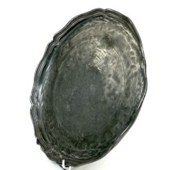 Dekoratyvinė alavinė lėkštė 24,5x24x2 cm