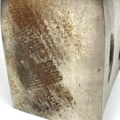 Senovinis metalinis lygintuvas su medine rankena ir gaidžio figūrėle 19,5×9,5×20,5 cm