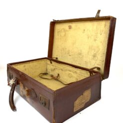 Senovinis odinis lagaminas restauracijai 34,5x56x17 cm