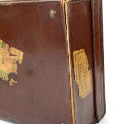 Senovinis odinis lagaminas restauracijai 34,5x56x17 cm