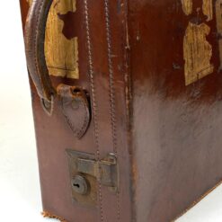 Senovinis odinis lagaminas restauracijai 34,5x56x17 cm