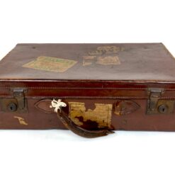 Senovinis odinis lagaminas restauracijai 34,5x56x17 cm