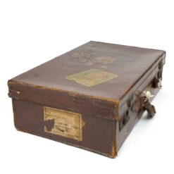 Senovinis odinis lagaminas restauracijai 34,5x56x17 cm