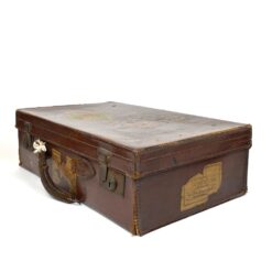 Senovinis odinis lagaminas restauracijai 34,5x56x17 cm