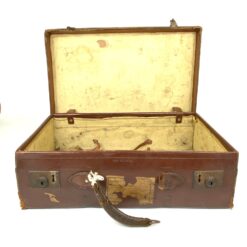 Senovinis odinis lagaminas restauracijai 34,5x56x17 cm