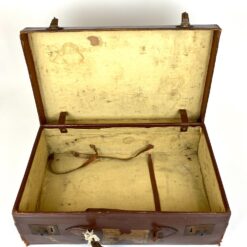 Senovinis odinis lagaminas restauracijai 34,5x56x17 cm