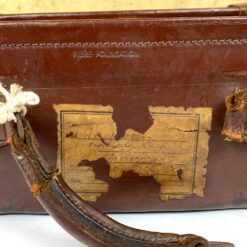 Senovinis odinis lagaminas restauracijai 34,5x56x17 cm