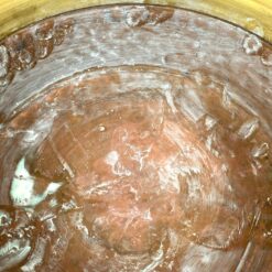 Žalvario ir vario indas su dviejomis rankenomis 41x42x12 cm