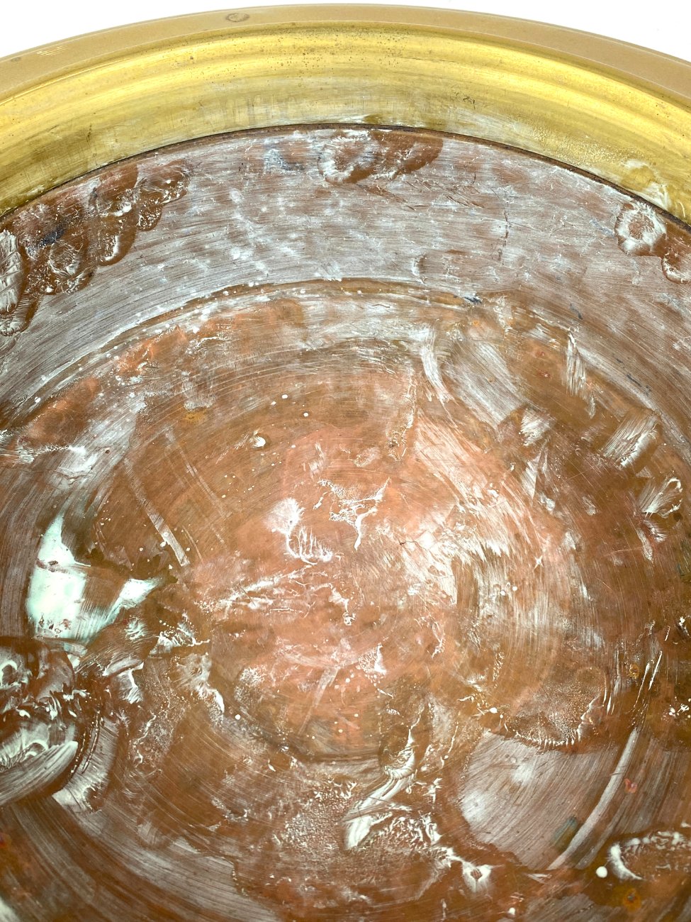 DR0312-metaliniai-indai-10 Žalvario ir vario indas su dviejomis rankenomis 41x42x12 cm