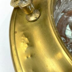 Žalvario ir vario indas su dviejomis rankenomis 41x42x12 cm