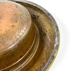 Žalvario ir vario indas su dviejomis rankenomis 41x42x12 cm