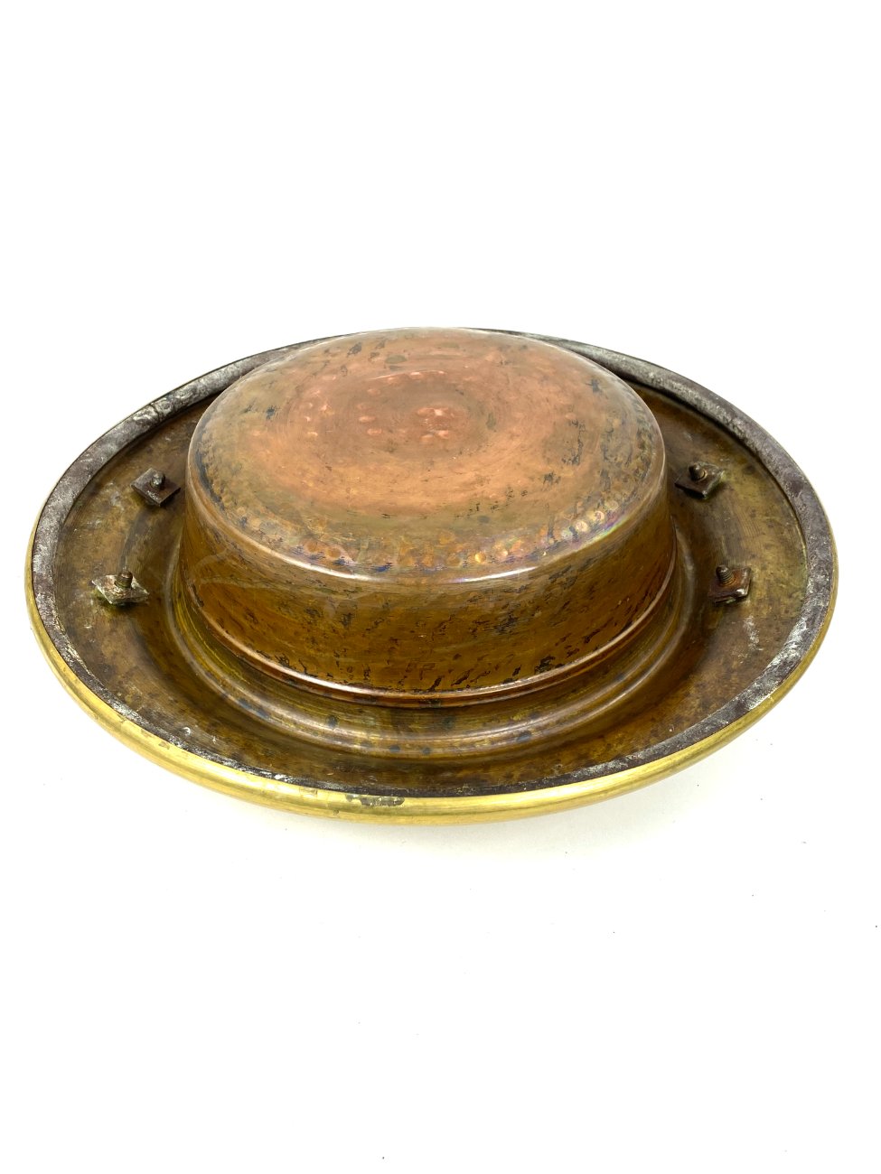 DR0312-metaliniai-indai-7 Žalvario ir vario indas su dviejomis rankenomis 41x42x12 cm