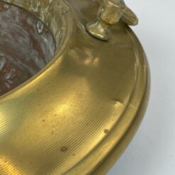 Žalvario ir vario indas su dviejomis rankenomis 41x42x12 cm