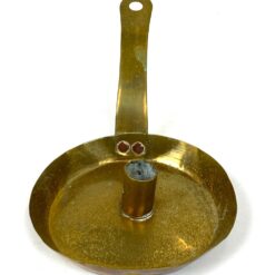 Žalvarinė naktinė žvakidė su rankena 16,5x30x10 cm