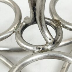 Sidabruoto metalo “Wiskemann” trijų dalių stovas padažams/kiaušiniams 14x14x14 cm