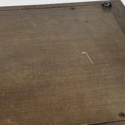 Medinis drožinėtas padėklas su stiklu 32x51x5,5 cm