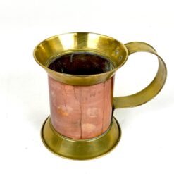 Dekoratyvinis žalvario ir vario ąsotis 14x21x15,5 cm