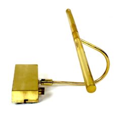 Sieninis žalvarinis reguliuojamas paveikslo apšvietimo šviestuvas 14,5×41,5×24 cm