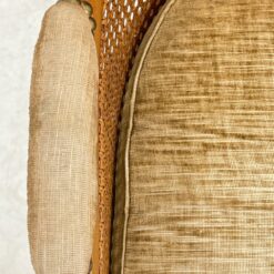 Riešutmedžio fotelis su ratanu ir gobelenu 72x67x87 cm, 45 cm