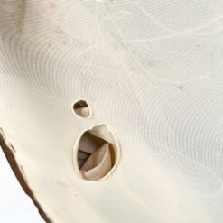 Riešutmedžio fotelis su ratanu ir gobelenu 72x67x87 cm, 45 cm