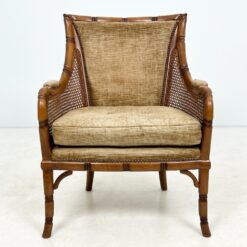 Riešutmedžio fotelis su ratanu ir gobelenu 72x67x87 cm, 45 cm