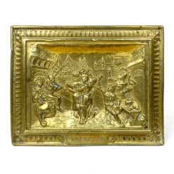 Pakabinamas žalvarinis bareljefas su šokių scena "Tout à la joie" 1,5x22,5x17,5 cm