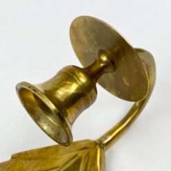 Žalvarinės sieninės žvakidės su augalų lapų figūromis 2 vnt. kompl. 9,5x10x25 cm