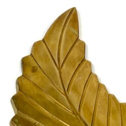 Žalvarinės sieninės žvakidės su augalų lapų figūromis 2 vnt. kompl. 9,5x10x25 cm