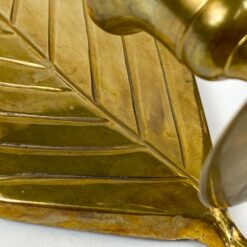 Žalvarinės sieninės žvakidės su augalų lapų figūromis 2 vnt. kompl. 9,5x10x25 cm