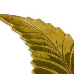 Žalvarinės sieninės žvakidės su augalų lapų figūromis 2 vnt. kompl. 9,5x10x25 cm