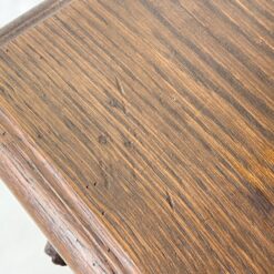 Senovinis ąžuolinis drožinėtas bufetas su stiklinėmis durimis 46x110x249 cm